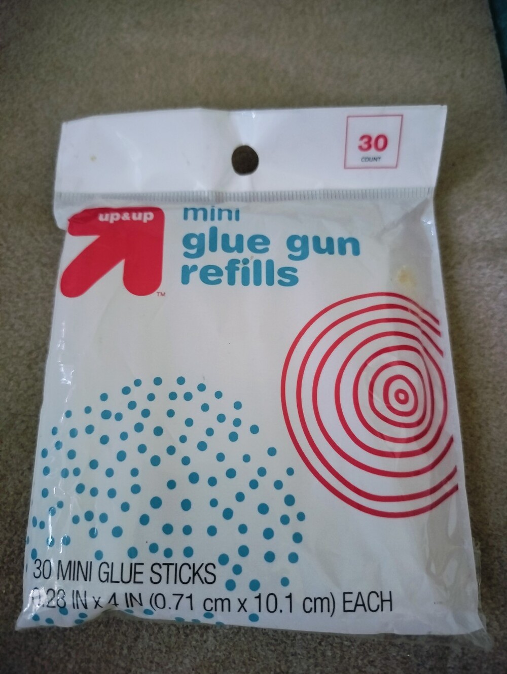 Target Up & Up Mini Hot Glue Sticks 30 Count | 4" Multi-Surface Clear Refills